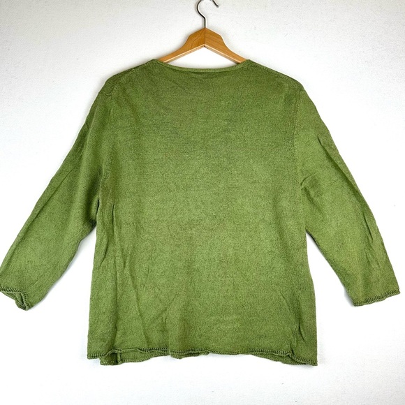 Eileen Fisher Linen/Cotton Button Cardigan Sweater Office Layer - Picture 3 of 8